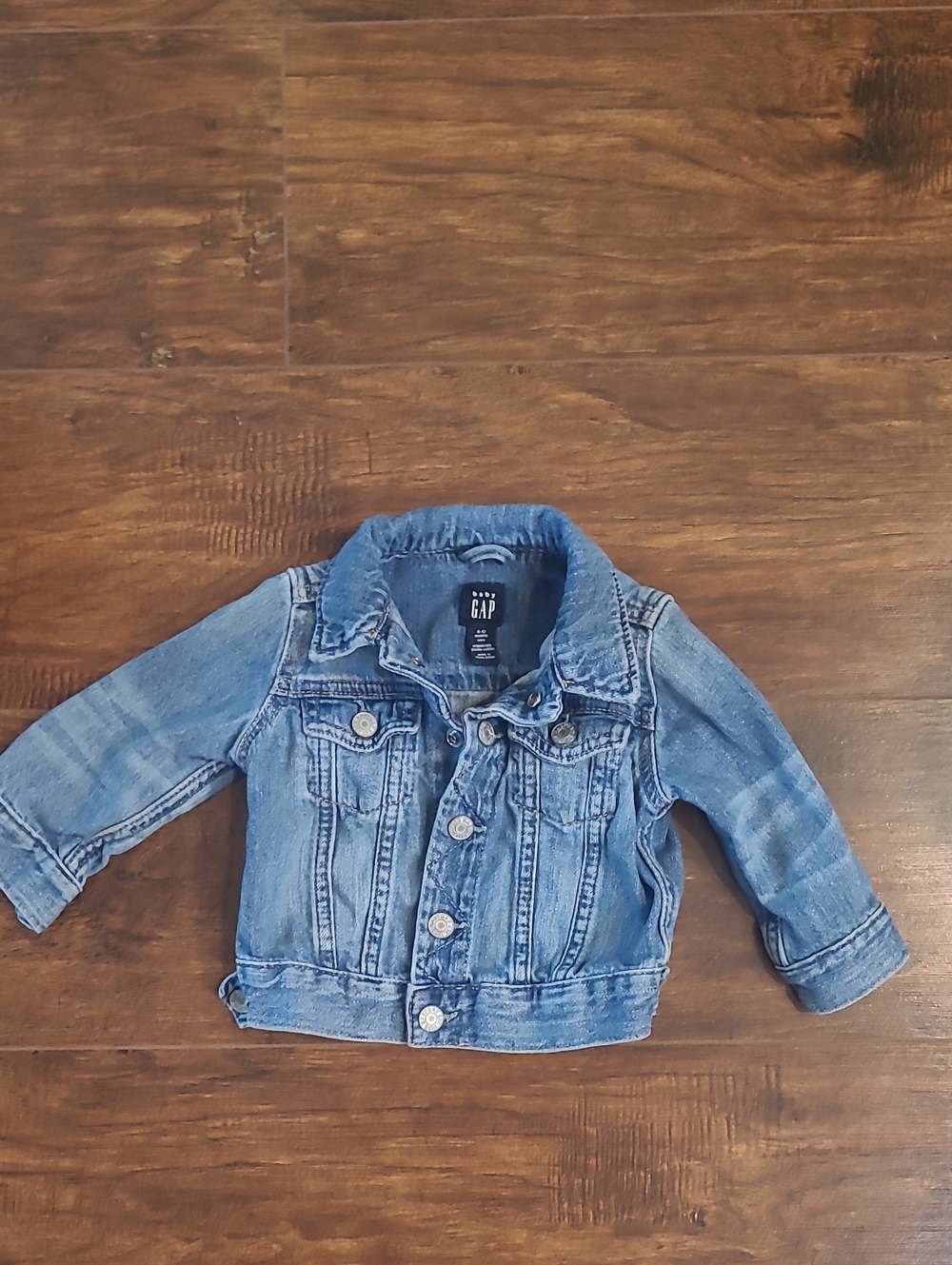 Baby GAP Light Blue Kids Denim Jacket Soft Everyday Play Time School Size 6/12